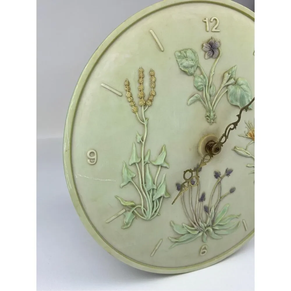 Wild Thyme Home Decor Wall Clock 14.25in W- Working